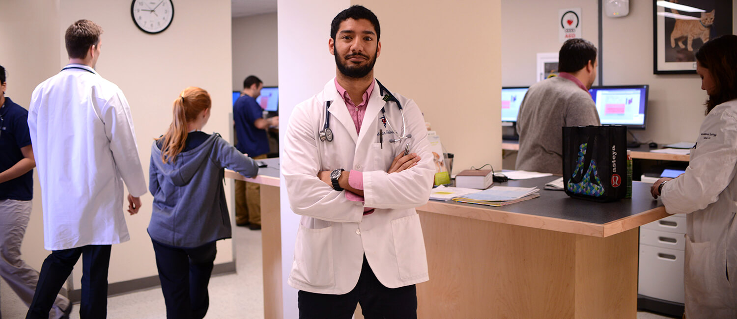 Fourth year student Sridhar Veluvolu, V’18, entered Penn Vet wanting to be a general practitioner. He’s leaving the School with a different plan.  