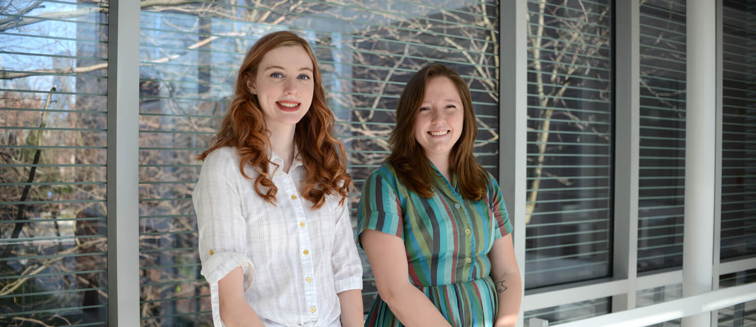Dual degree students Jaclyn Camus (l) and Anna Shirosky. Dual degree students Jaclyn Camus (l) and Anna Shirosky.