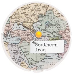 Southern Iraq map Southern Iraq map
