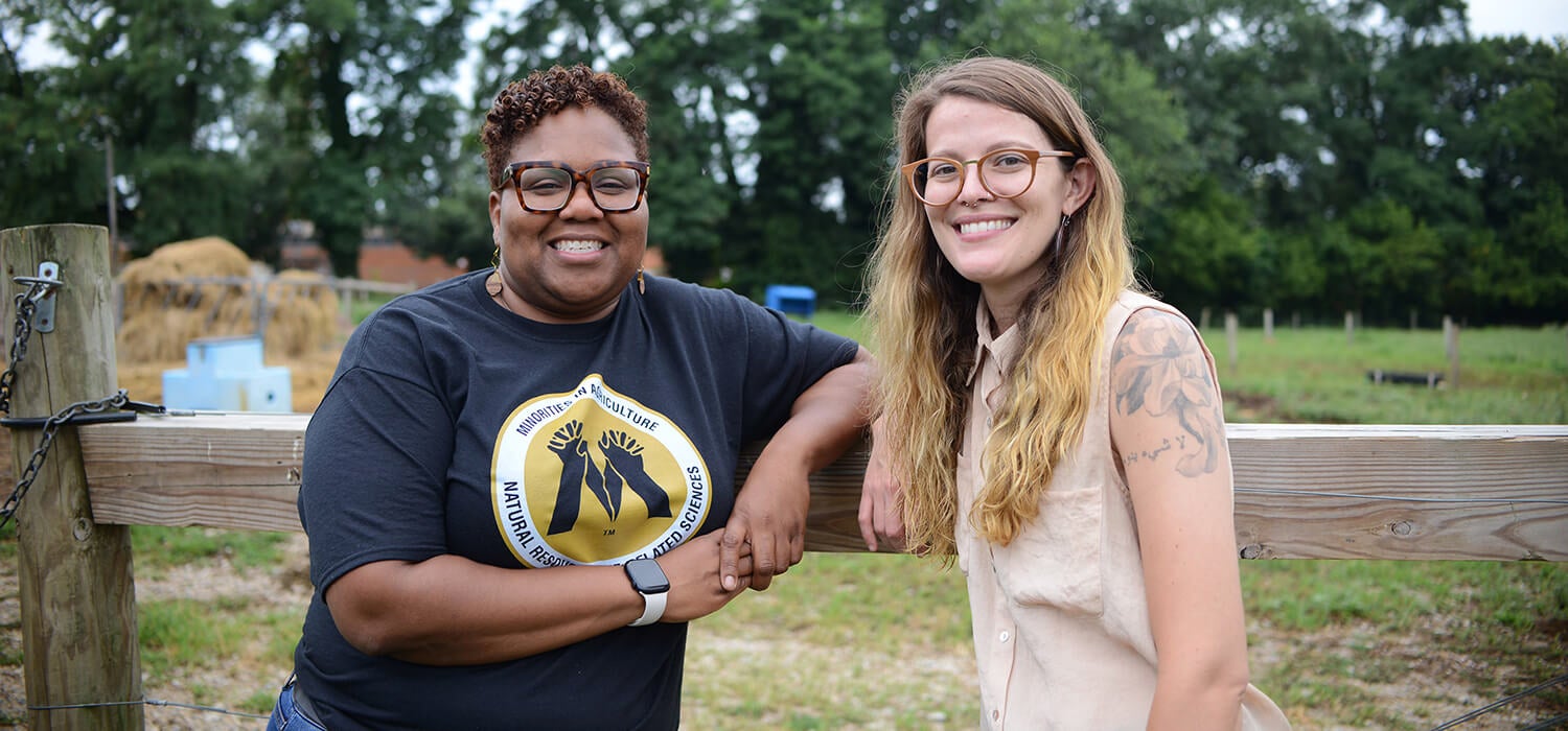 Turrentine (l) began Penn Vet's Graduate Certificate in Animal Welfare and Behavior program in September. And Romano (r) graduated from the program in summer 2022. Turrentine (l) began Penn Vet's Graduate Certificate in Animal Welfare and Behavior program in September. And Romano (r) graduated from the program in summer 2022.