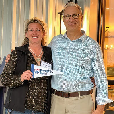 Photo of Dr. Modesty Burleson and Dean Andrew Hoffman