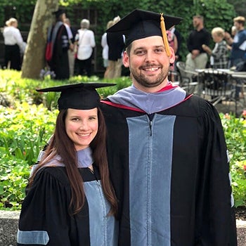 Meghan Ramos and Garrett Harvey Meghan Ramos and Garrett Harvey at graduation