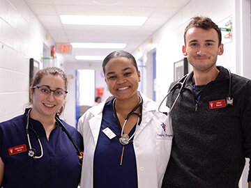 Penn Vet students on clinical rotation