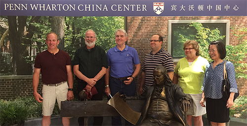 Members of New Bolton Center's CAHP-Dairy team are lecturing at Penn's Wharton China Center 