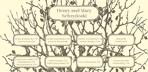 The Nebzydoski family tree