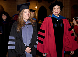 Dr. Amy Attas returned to her alma mater, Barnard College, to represent Penn at the Inauguration of Sian Leah Beilock, the college’s eighth President.