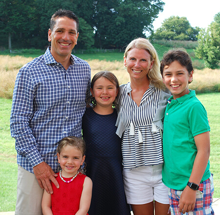 Calvin and Christa Schmidt with their children.