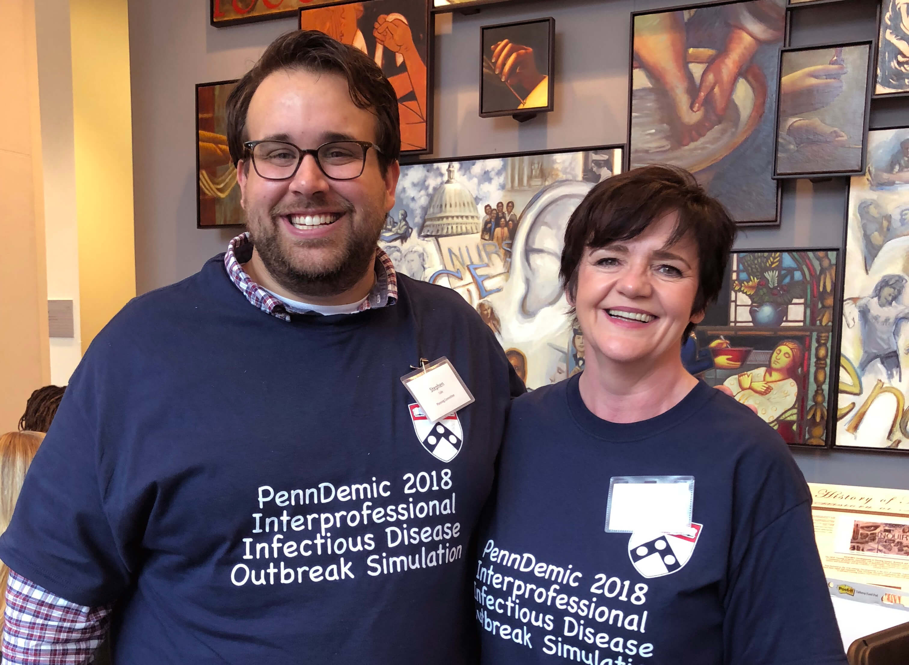 Penn Vet’s Dr. Stephen Cole and Dr. Shelley Rankin, one of the lead organizers of PennDemic.