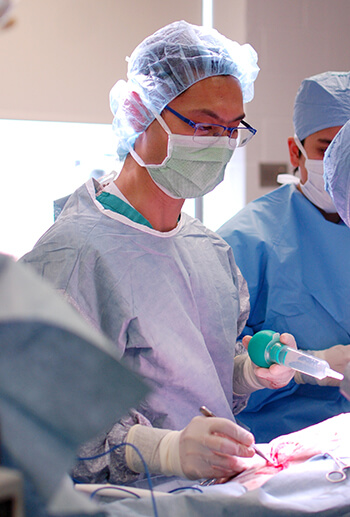 Dr. Michael Mison in surgery