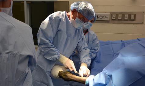 Dr. Dean Richardson in surgery