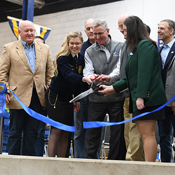 At a ribbon-cutting event, U.S. Rep. Glenn “G.T.” Thompson, U.S. Sen. Bob Casey, Secretary of Agriculture Russell Redding, Governor Tom Wolf, and U.S. Rep. Scott Perry joined leaders of FFA and 4-H in the official launch of the 8-day event.