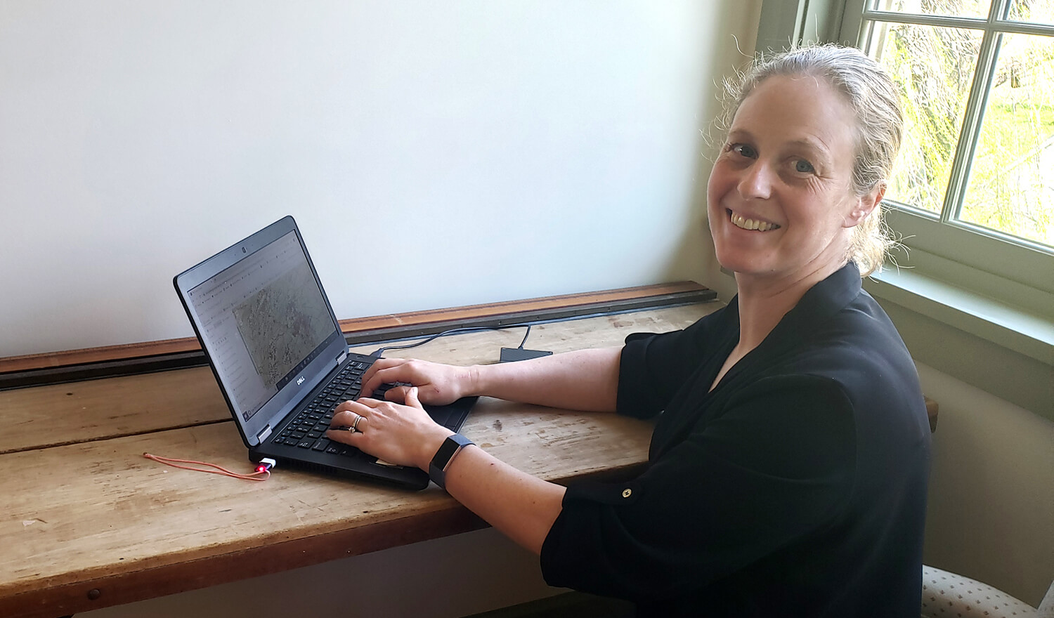 Working from home, Meghann Pierdon has continued critical surveillance of swine and poultry disease in Pennsylvania.