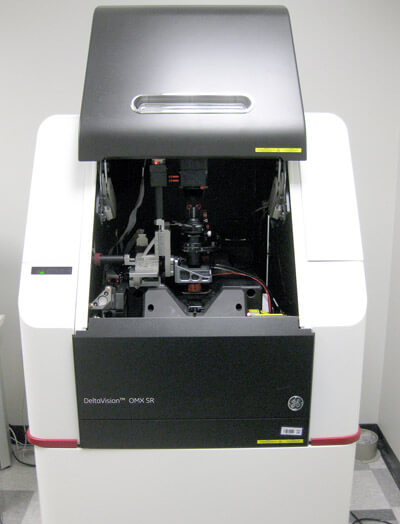 GE DeltaVision OMX Structured Illumination Super-Resolution Microscope