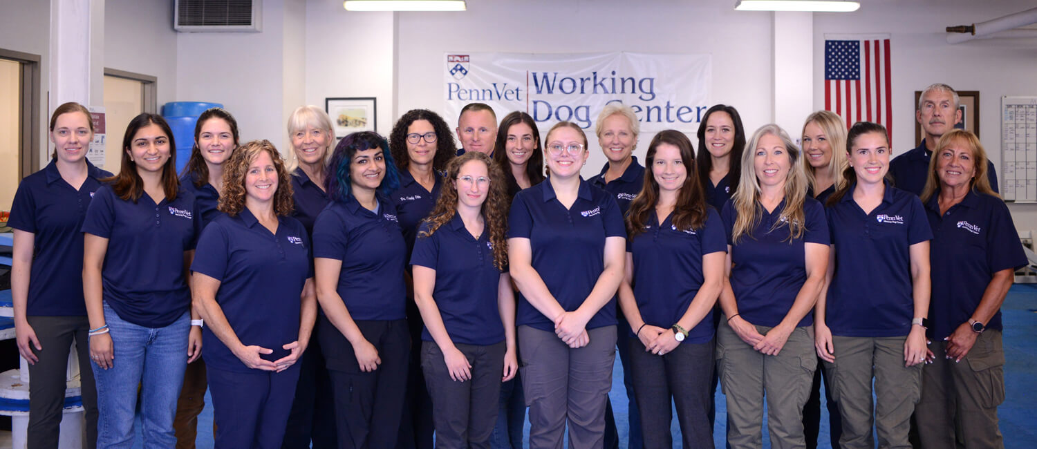 Penn Vet Working Dog Center staff-2022