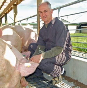 Parsons and Pig Outside