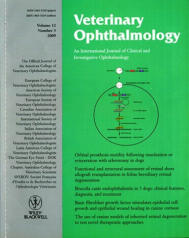 Vet Ophthalmology 3 2009