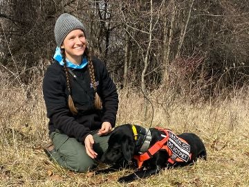 Woman and Dog