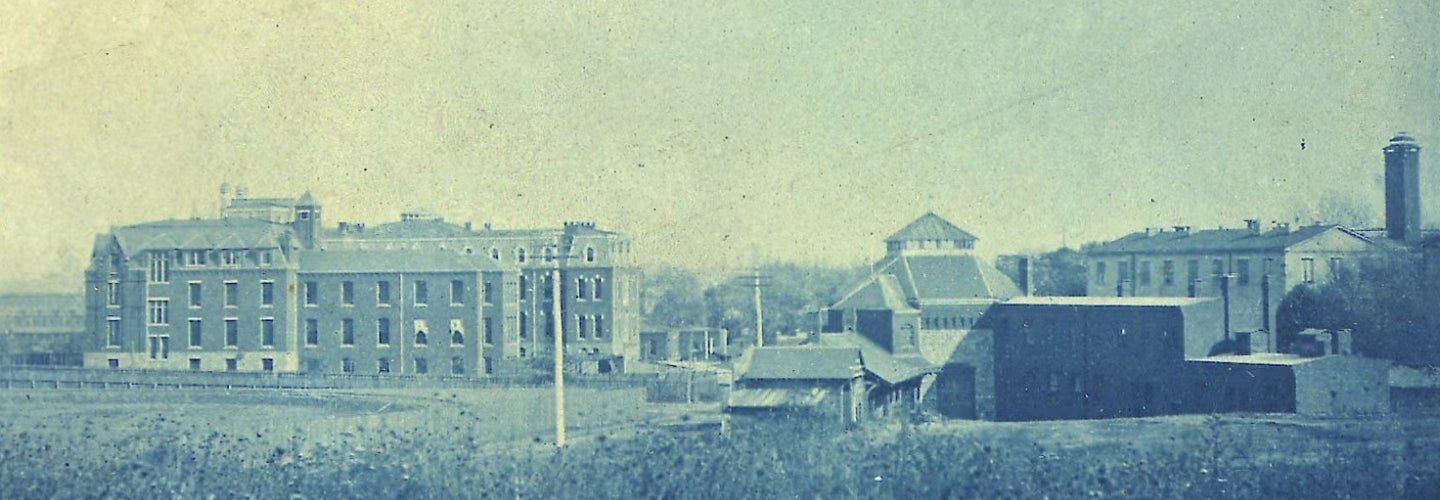 An old image of the Penn Vet school from 1885
