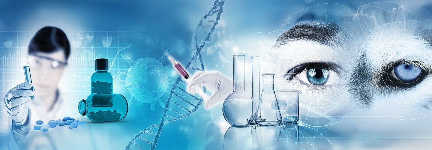 Image of a person and other research items.