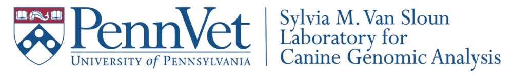Sylvia M. Van Sloun Laboratory for Canine Genomic Analysis Logo