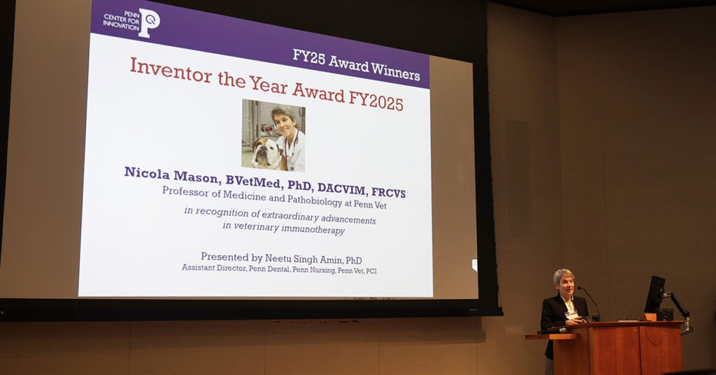 A person standing behind a podium.